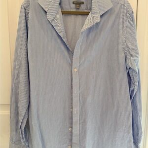 Michael Kors Light Blue Pinstripe Shirt